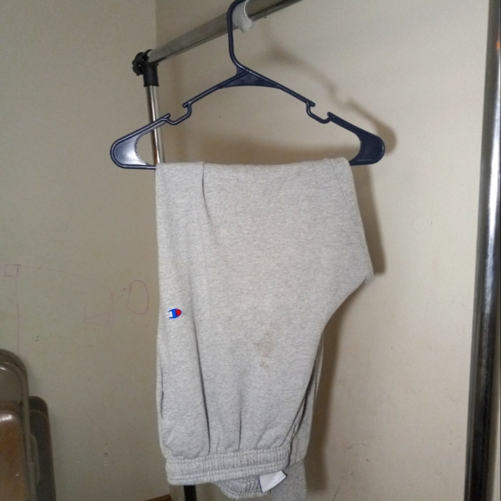 Men's large Grey champion joggers